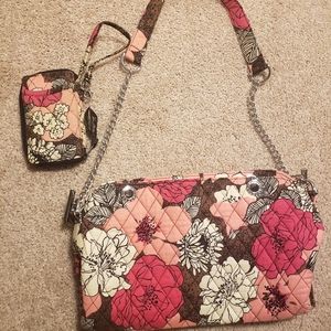 Vera Bradley Wallet And Shoulder Purse Set